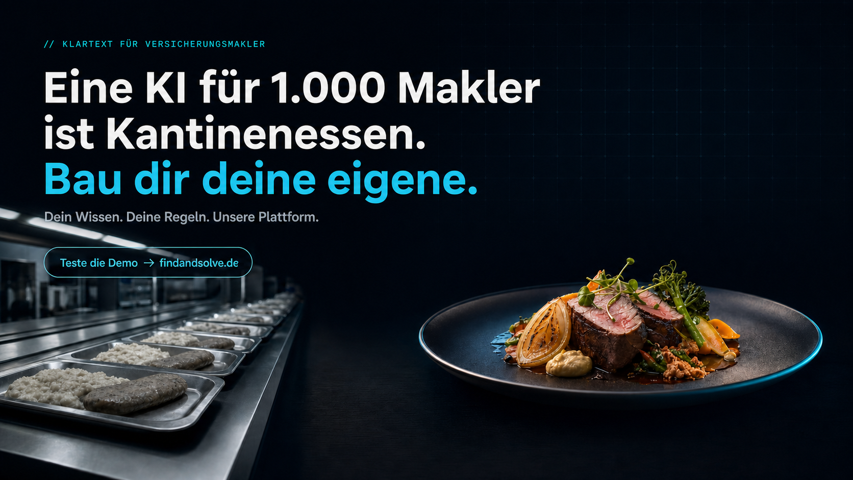 Eine KI für 1.000 Makler ist Kantinenessen. Bau dir deine eigene.
