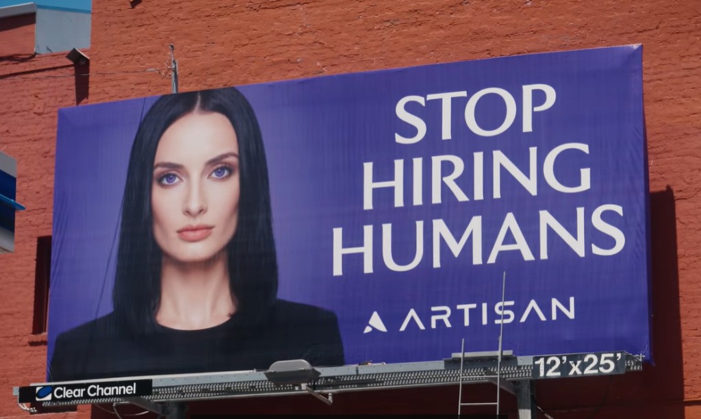 Artisan-Billboard: STOP HIRING HUMANS